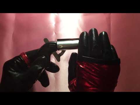 GLOVES 🖤 RUBBER ❤️ SHINY😍 HARLEY QUINN ❤️🖤FUN GUN 👀  [[ASMR]]