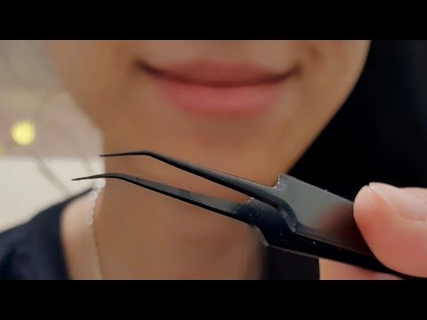 ASMR Plucking Negative Energy On Friday 😴✨️ camera tapping, face touching,tweezer,personal attention