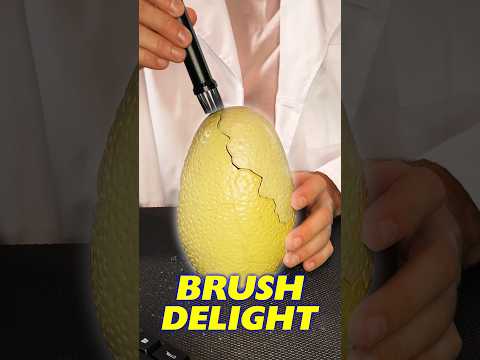 Giant Egg needs a brush #asmr #shorts