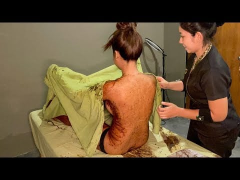 ASMR: Dirty Coffee Scrub with Sweet Virgin Coconut Massage