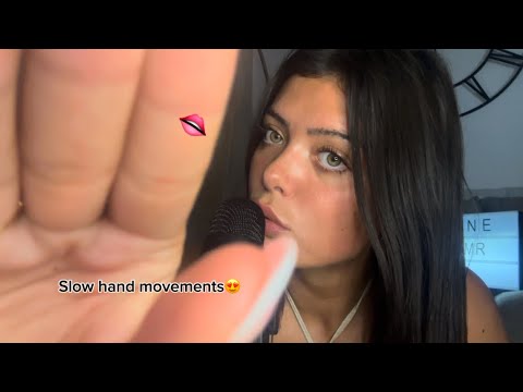 ASMR🌙 Des hand movements avec des bruits de bouches en SLOW😍💤