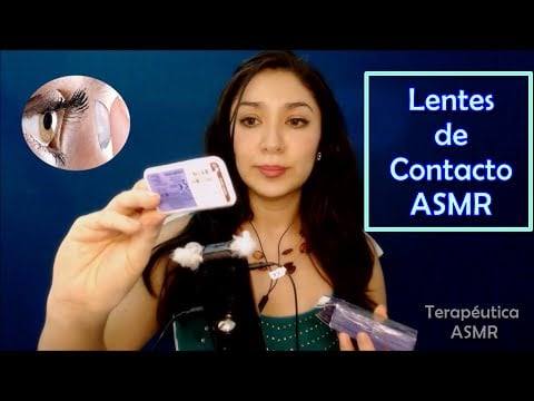 ASMR ESPAÑOL Te aplico Pupilentes / Relajante Soft Spoken