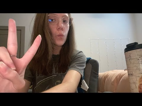 Lofi fast and (kinda) aggressive life update// lid sounds, gripping, table tapping, whisper ramble