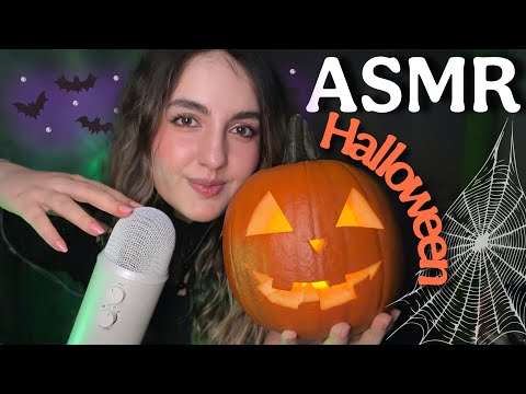 ASMR 🎃 Tallando una CALABAZA de Halloween 👻 🎃