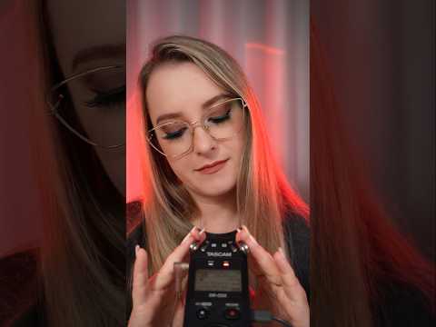 O que você acha desse som? 😴 | ASMR tocando nas cápsulas do Tascam | #asmr #tascamasmr #asmrvideo