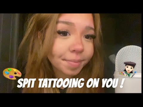 ASMR Spit Tattooing ✨ Insanely Tingly Mouth Sounds & Personal Attention 💉💋