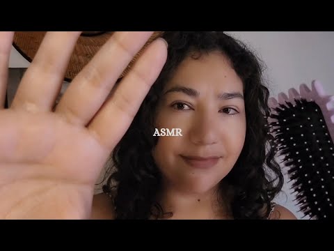 ASMR - Mexendo No Seu Cabelo Até Você Dormir | Escovando e Fazendo Trança | Spray,óleo e +