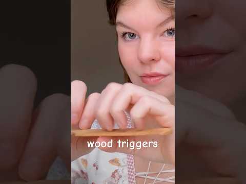 tingly wooden triggers 🪵 (tapping & scratching) #asmr