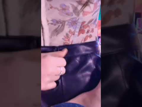 ASMR How to leather skirt