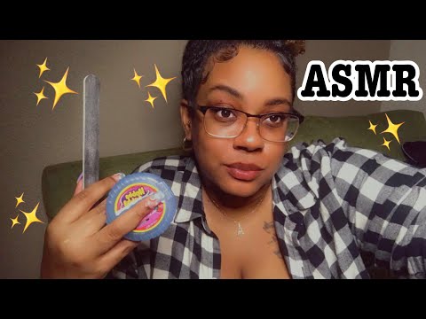 ASMR | Acrylic NAIL FILING & GUM CHEWING | No Talking ASMR