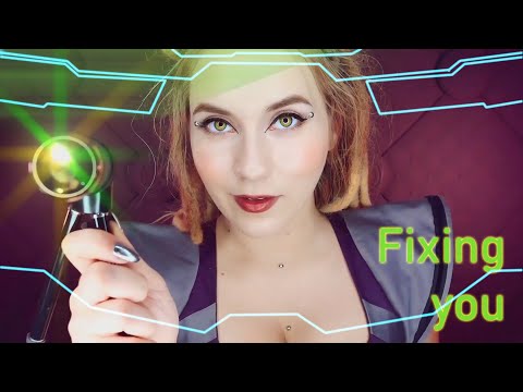 ASMR Robot 🤖 Fixing Your Toolbar 📡 Sci-fi Checkup