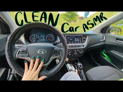 ASMR In My CLEAN Car (come w/ me to the carwash + tingly sounds in my car) 🚗  ❤️