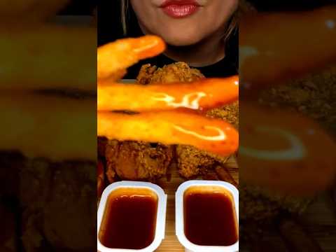 Popeyes fast food #asmr #food #fypage