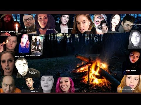 #ASMR MEGA Group Halloween Collab PART 2 - Are You Afraid Of The Dark - Ghost Stories -