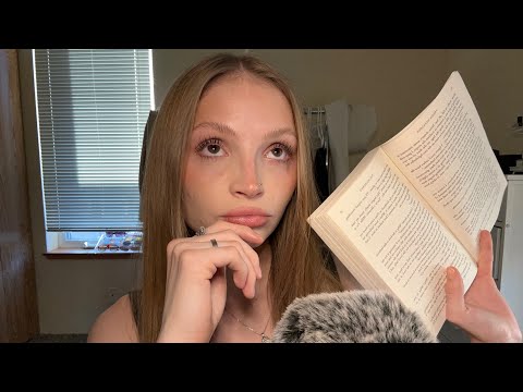 ASMR Inaudible Reading To You (mouth sounds, whisper ramble)