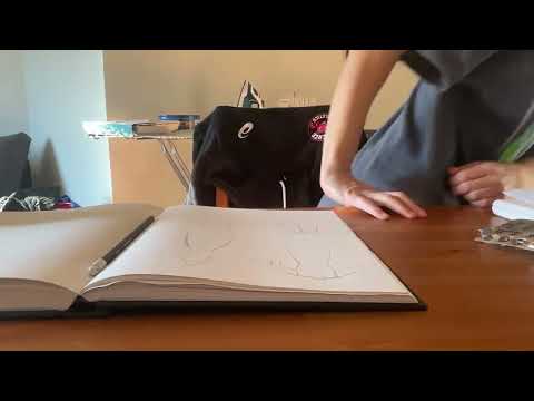 Drawing clothes I want to make and chit chat asmr