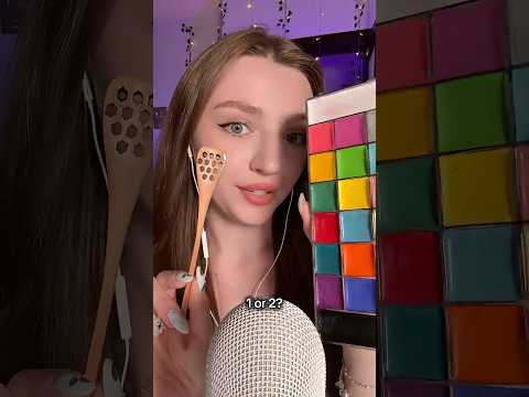 1 or 2? #asmr #asmrsounds #asmrrelax #asmrtingles #asmrwhispers #asmrsleep #relax #tingles #whispers