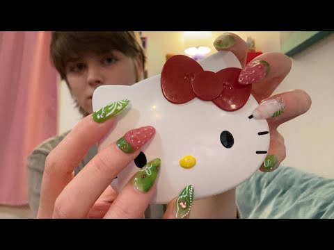 ASMR LoFi Nail Tapping With Whispers (wood + plastic tapping)