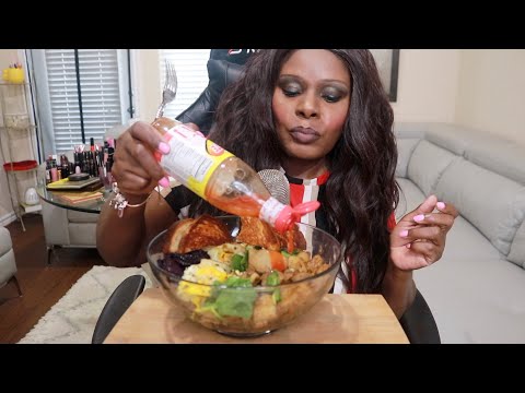 Stir Fry Home Potato Bowl ASMR Eating Sounds