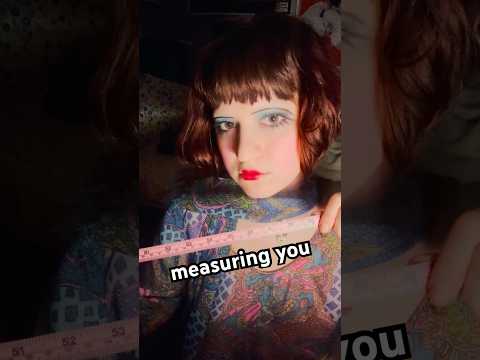 asmr ~ measuring you for your 60s mini dress #asmr #fashion #vintage #vintagestyle