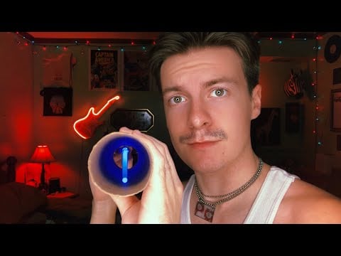 [ASMR] Ramble + Shining 5 Different Colored Lights Through Paper Towel Roll | Light Triggers | RV