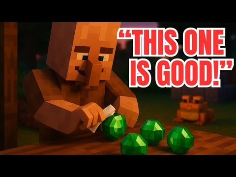 Minecraft ASMR Roleplay: Polishing and Grading Emeralds