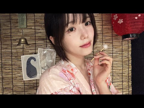 ASMR 제 무릎에 누우세요🌸 미미카키텐 귀청소 롤플레이ㅣMimikaki Ear Cleaning Shop Roleplay