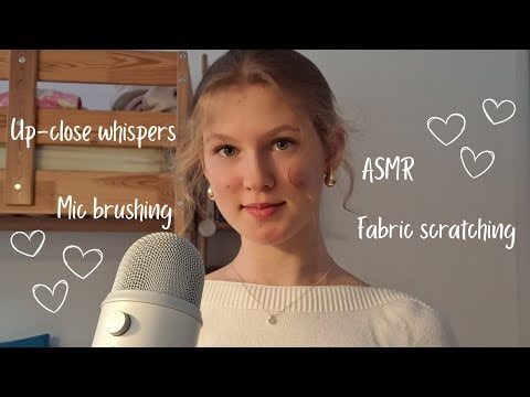 ASMR| Mic brushing, candle tapping, fabric scratching, mic rubbing, whispers, and more!! ♡♡