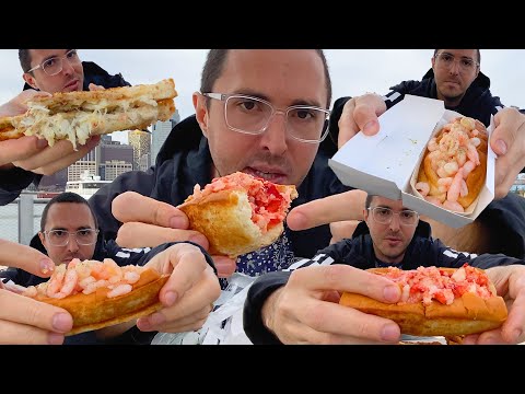 LOBSTER SHRIMP CRAB SEASIDE GRILLED CHEESE PARTY * BEFORE TIMES OUTDOOR MUKBANG* NOMNOMSAMMIEBOY