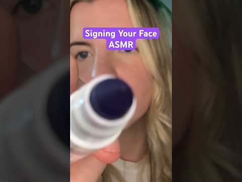 Drawing on your Face ASMR #asmr #personalattention #asmrshorts