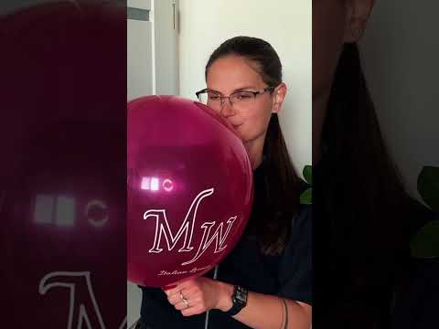 Blowing Grape Balloons to Max 🩷😮 #asmr #balloon #funny