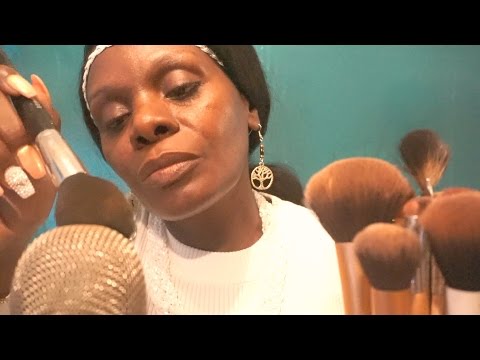 Makeup Brush ASMR Mouth Sounds