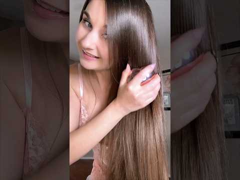 Triggering ASMR moment with new hair brush and my long hair #asmr #hairplay #asmrhairbrushing