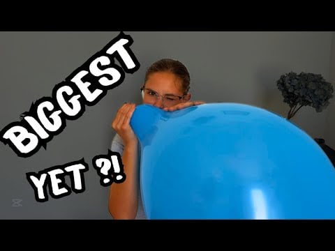 Inflating a HUGE Blue Balloon 🎈 | Satisfying Balloon ASMR