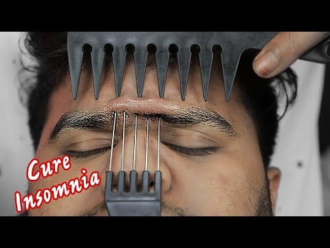 Cure Insomnia By 3D ASMR Comb Massage | Head Scratching Comb Massage asmr By Indian Barber