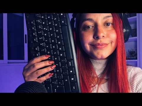 ASMR ✨TE HAGO UNA ENTREVISTA DE TRABAJO, TE CONTRATARE? + TECLADO Y Susurros Relajantes ✨♥️