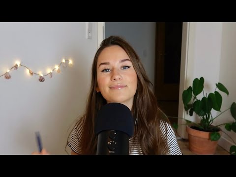 ASMR | Teaching You German (English Spoken) | Tracing And Hand Movements