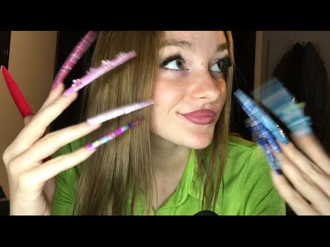 ASMR Nail Tapping & Clacking WITH EXTRA long NAILS 💅🏻