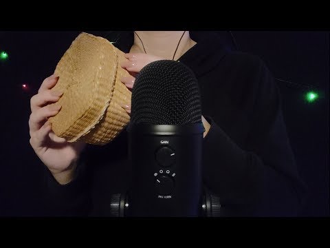 ASMR - Woven Basket Tapping & Scratching [No Talking]