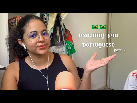 ASMR teaching you portuguese part 2 🇧🇷 🌤️ (pure whispers)