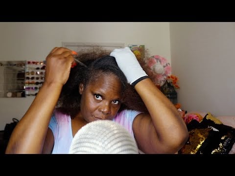 Hair Scalp Routine ASMR Lavender Grease & Kaleidoscope Drops