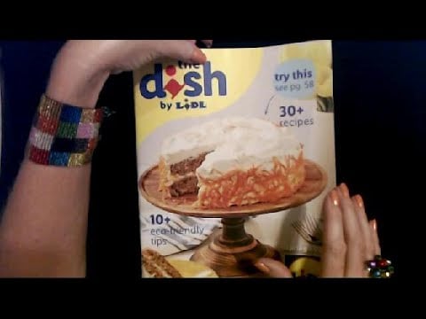 ASMR | Wearing Mini Jingle Bell Ring & Reading A Magazine (Whisper)