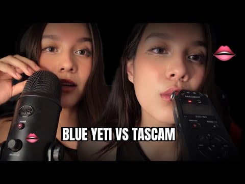 ASMR/ BLUE YETI VS TASCAM 🎙️✨/ Sonidos de Boc4 extr3mos 👄❤️