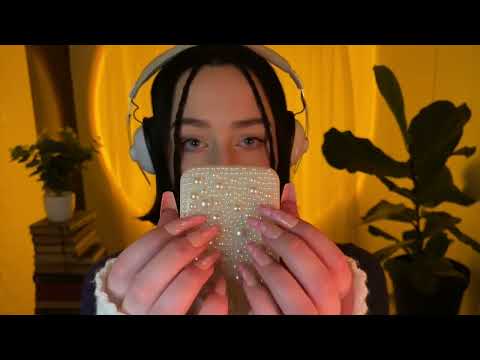 *one minute asmr* textured pearl hairbrush tapping & scratching (no talking)