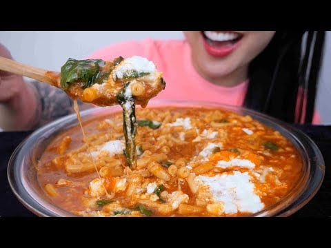 CHEESY MACARONI LASANGA (ASMR EATING SOUND) NO TALKING  | SAS-ASMR