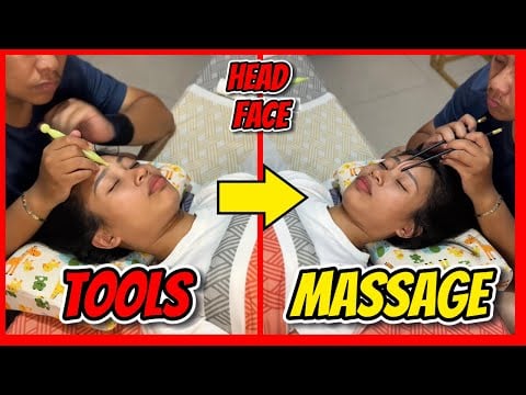 Head and Face Massage Soothing and Relaxing ASMR