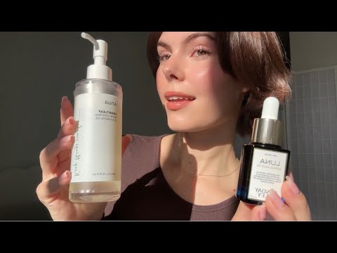 ASMR | Showing you my Korean Skincare Collection 🫧 (whispered, tapping…)