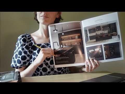 ASMR designing your ✨NEW✨ kitchen roleplay (soft spoken, typing, page turning, writing sounds)