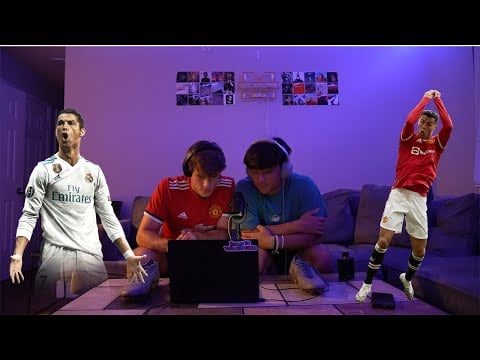 ASMR reacting to Ronaldo highlights
