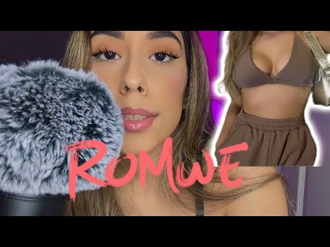 ASMR Clothing Haul Try On | Romwe ❤️